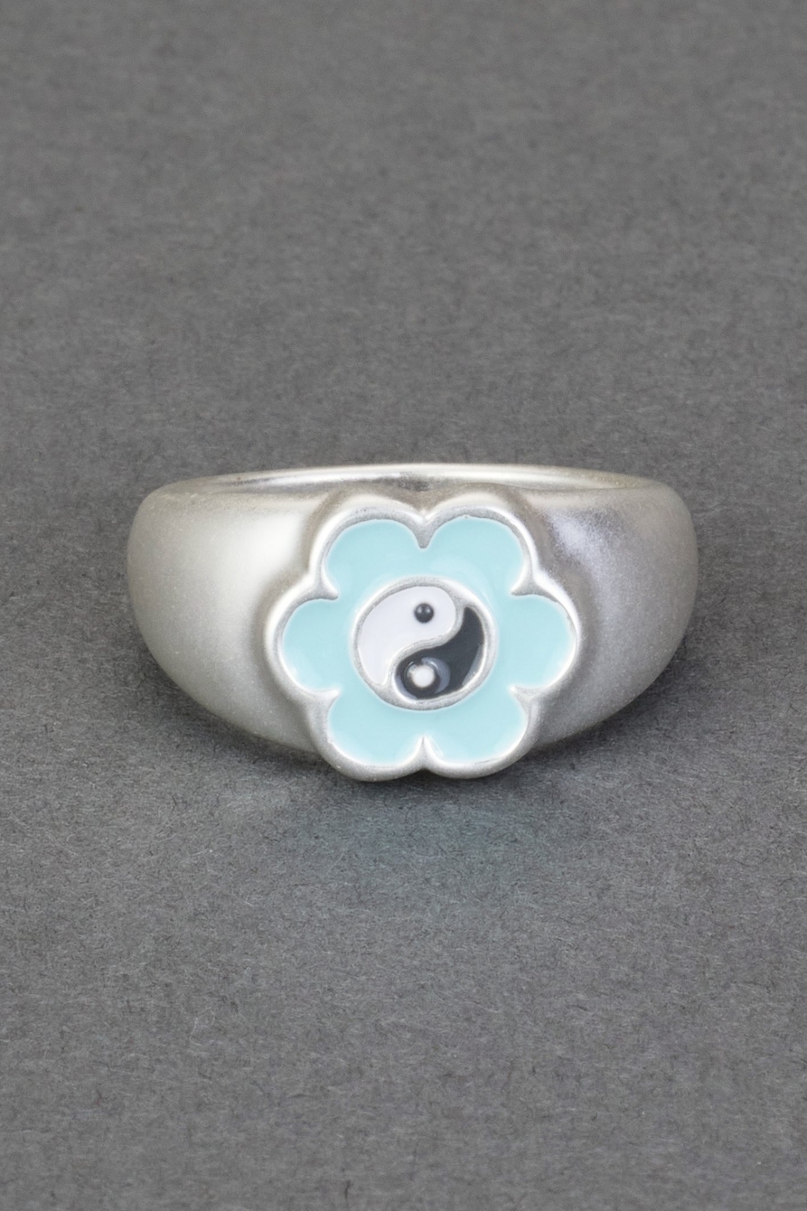 enamel yin yang ring